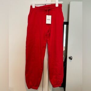 LNA Kids Vibrant Red Sweatpants